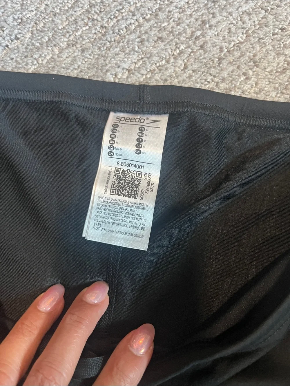 Speedo Men's Swimsuit Jammer Endurance+ Solid USA Adult 2222/bb4-2